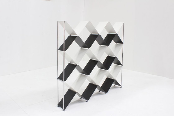 Image 1 of Libreria divisoria vintage italiana cromata