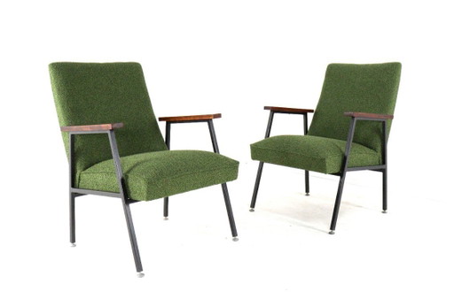 Gispen fauteuil vintage stoel nieuw gestoffeerd