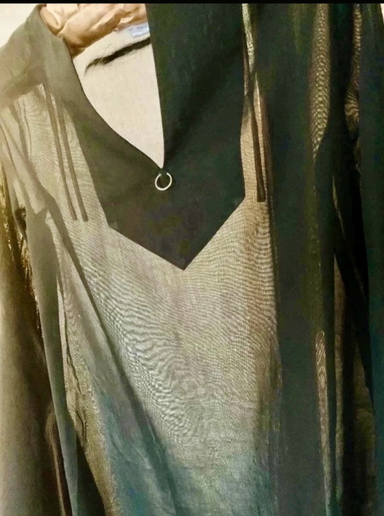Top de Paco Rabanne – 100% algodón voile - Túnica asimétrica de punta – Talla 38 – Paco Rabbane, Regalos (photo 2 of 11)