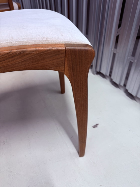 Image 1 of 3 hochwertige Venjakob Esszimmerstühle – Massivholz, gepolstert, Top Zustand 