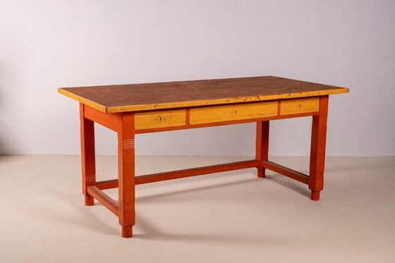 Image 1 of Martin Nyrop Copenhagen City Hall Desk, 1905 Rud Rasmussen