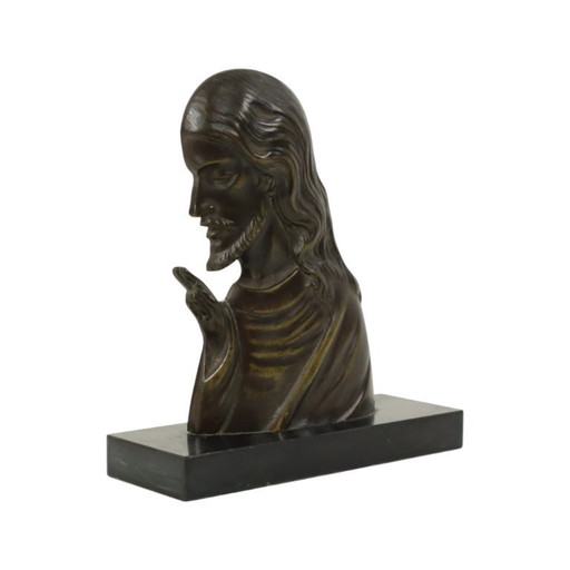 Statue Art Déco en bronze Melani