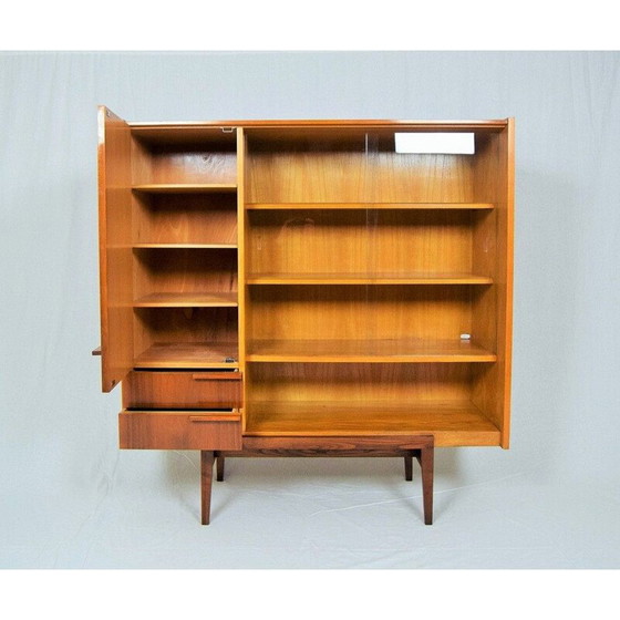 Image 1 of Vintage mahogany and glass bookcase for UP Závody, 1960