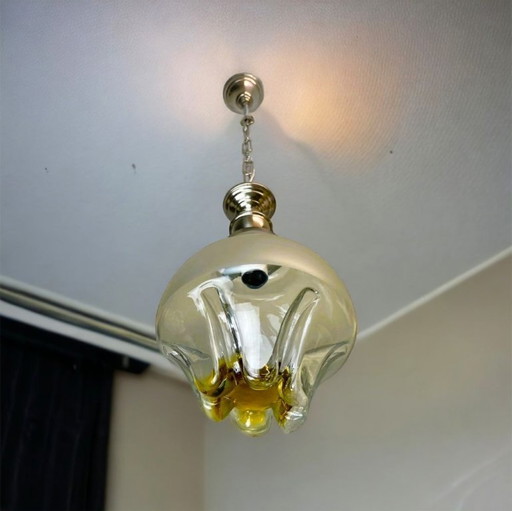 Art glass pendant light Mazzega style