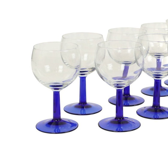 Image 1 of Juego de copas de vino Arcoroc azules
