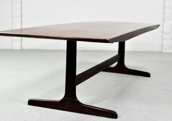 Image 1 of Großer Fristho-Couchtisch aus Palisanderholz im niederländischen Design für Topform, Niederlande, 1960er Jahre.