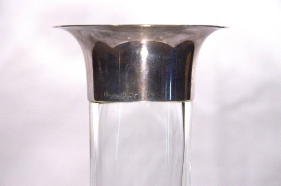 Vintage Christian Dior Glass and Silver-Plated Metal Decanter/Carafe – Glass & Decanter (photo 4 of 7)