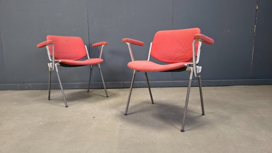 Image 1 of Chaises d'appoint vintage DSC 106 de Giancarlo Piretti pour Castelli, années 1970 - lot de 6