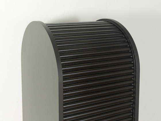 Image 1 of 1980s Tambour door cabinet in the style of Aldo van den Nieuwelaar, Vintage