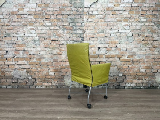 4x Montis Chaplin - verde | Gerard van den Berg – Sillas de comedor, Cuero, Metal (photo 6 of 7)