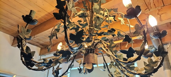 Lampadario con foglie. – Iron (photo 2 of 5)