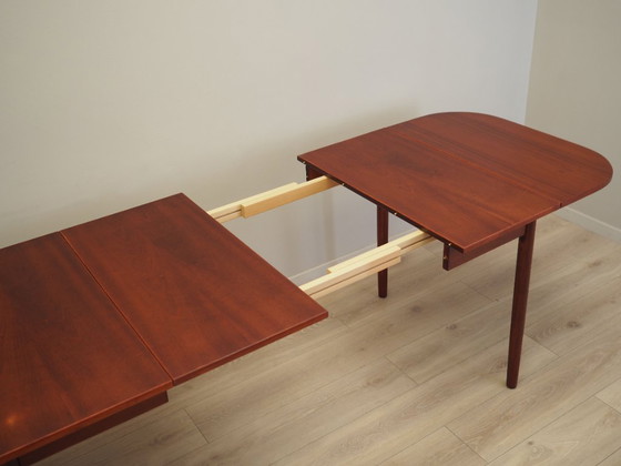 Image 1 of Table en acajou, design danois, années 1970, production : Danemark