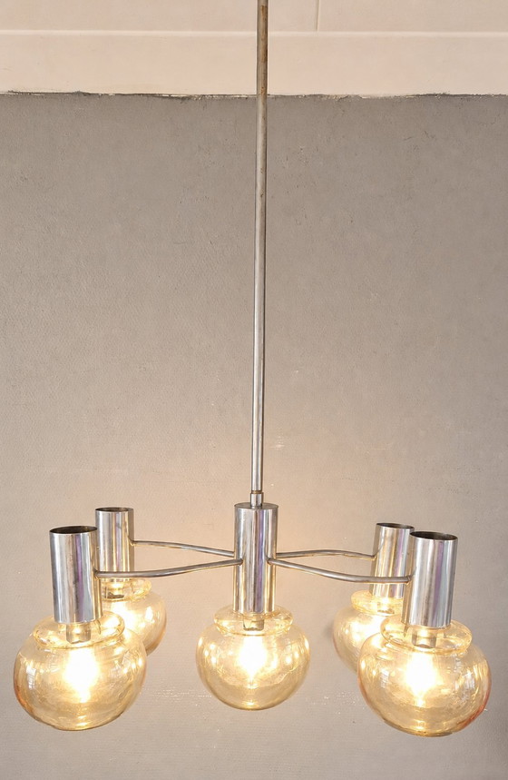 Image 1 of vintage Sciolari-stijl hanglamp atomic