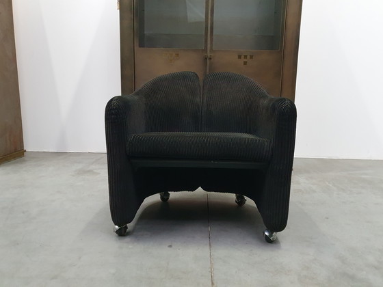 Image 1 of 2x Vintage Eugenio Gerli Tecno mobile lounge chair