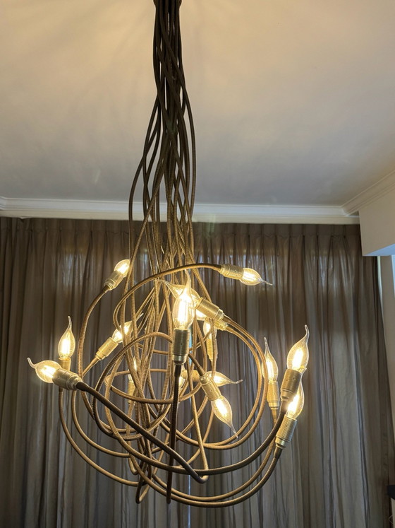 Turciu Soffitto 16-armige Designlampe, Catellani & Smith, Deckenleuchten, Metall, Braun (Foto 3 von 5)