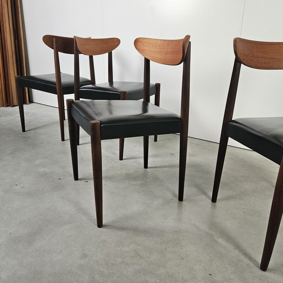 Image 1 of Ensemble vintage de 6 chaises de salle à manger, Oswald Vermaercke