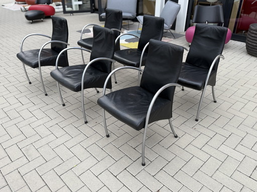 Offre de reprise 6 chaises de salle à manger Nomada noires