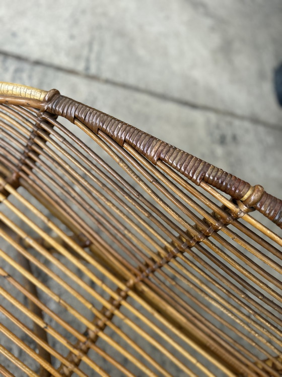 Vintage Midcentury Rattan Daybed / Lounger – Rohé Noordwolde (photo 8 of 10)