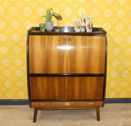 Mobili per ufficio speciali, bellissima scrivania vintage retrò anni '60, cassettiera, mobiletto, mobili bicolore