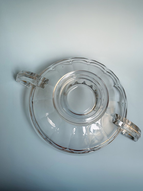 Image 1 of Val Saint Lambert - Bol Art Déco - Luxval - Décoration dorée