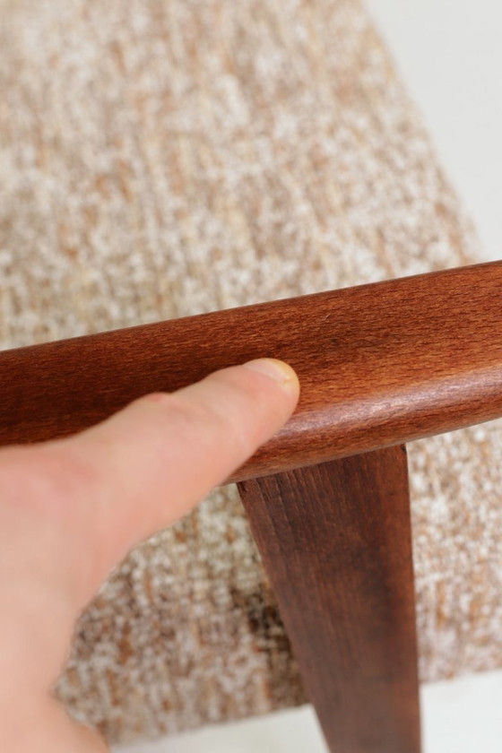 Image 1 of Fauteuil vintage granola au sucre brun 1970