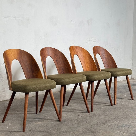 Image 1 of Juego de cuatro sillas de comedor de Antonín Šuman para Tatra Nábytok, años 60 - Totalmente reformadas