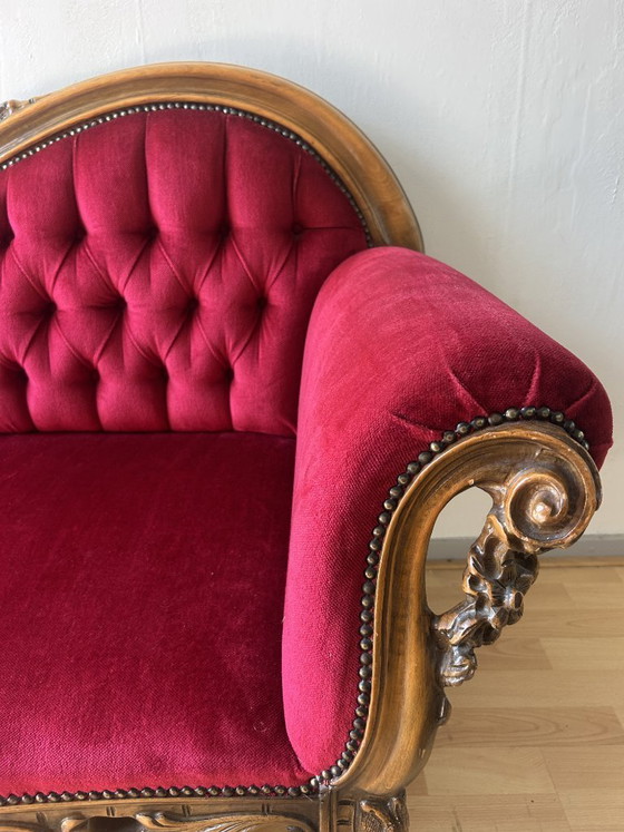 Image 1 of bellissima chaise longue rossa