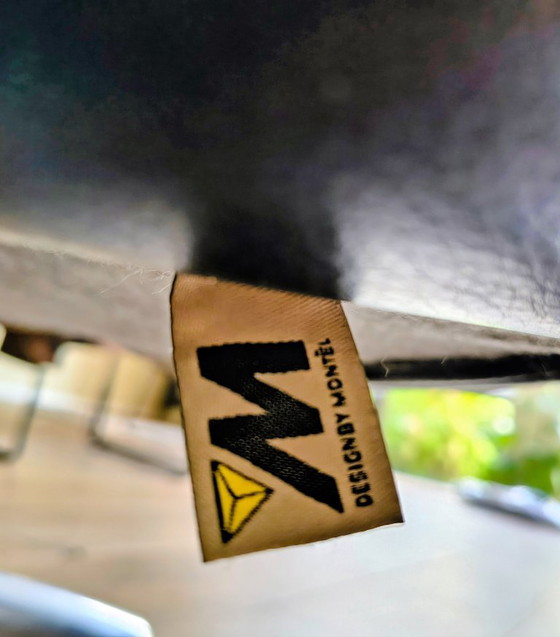 Retro Zwart Leren Draaistoel – Montel, Draaistoelen, Leather (photo 4 of 5)