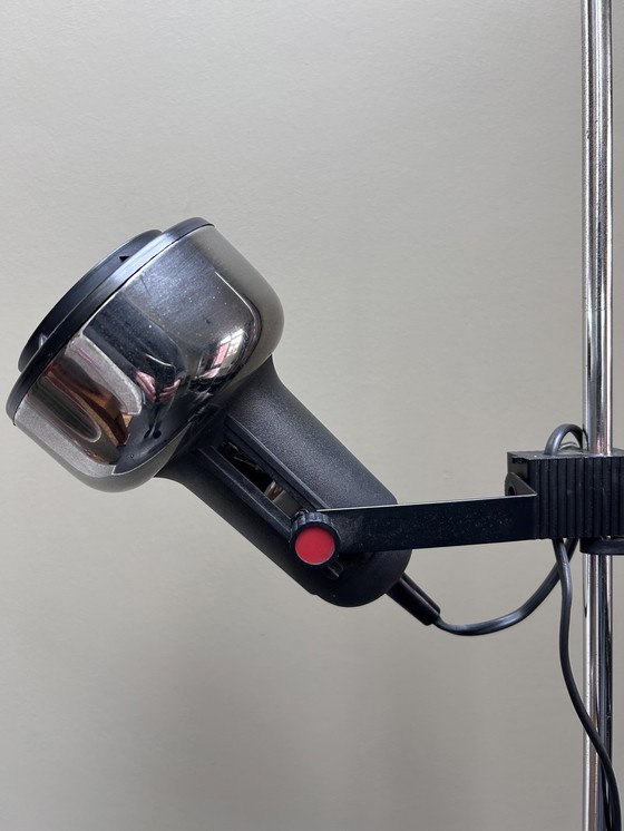 Image 1 of Lampada da terra dal design vintage con due faretti