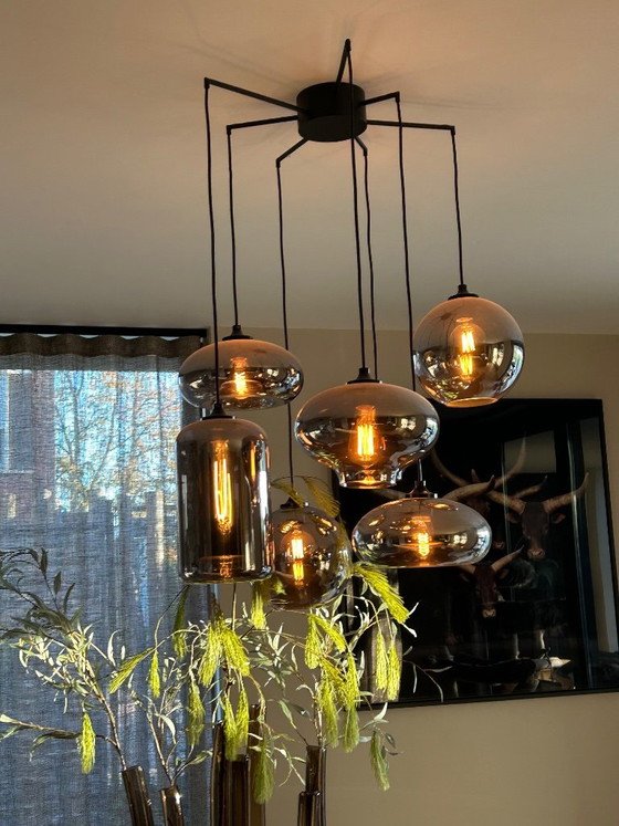 By Eve Bulbs 7 glasses with tentacle – Pendant lamps, Metal (photo 2 of 5)