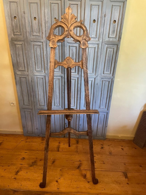 Painter's easel, stage easel, Rococo Revival style