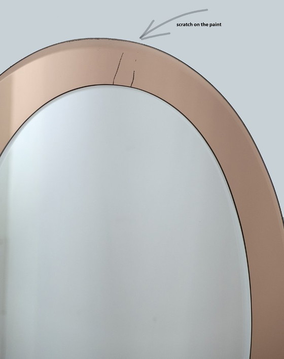 Image 1 of Antonio Lupi Mid Century Moderne Italiaanse Spiegel van Cristal Luxor, 1960