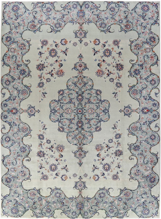 Perzisch tapijt Kashan, 4,10 x 3,00 cm, Oosters tapijt, fijn, nr. 24609