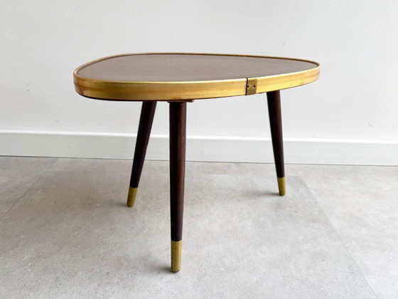 1x Table d'appoint/table à plantes vintage en Formica – Porte-plantes, Metal, Plastic (photo 4 of 10)