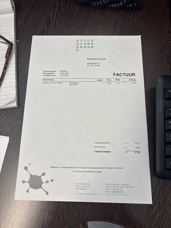 Image 1 of Jan Cremer Tulpen Originele Zeefdruk met Nieuwe Lijst