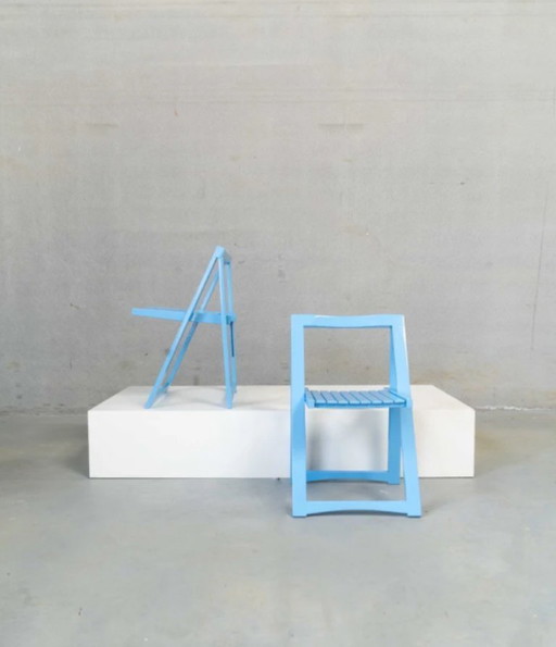 Aldo Jacober "Trieste" folding chairs set of 2