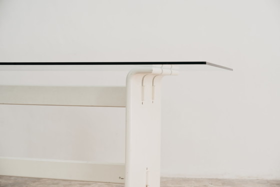 Image 1 of Pierre Cardin Dining Table, Wood and Crystal, 1970s Design, Modern Antiques