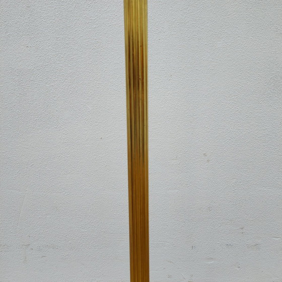 Image 1 of Brass rococo gold standing coat rack Hollywood Regency hall tree