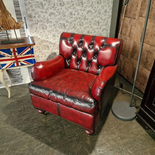 Chesterfield Bolton armchair - Antique red