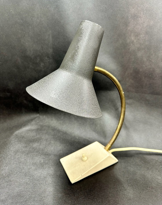 SIS Hexenhut Desk Table Lamp Mid Century 60s, Metal, Black (photo 14 of 15)