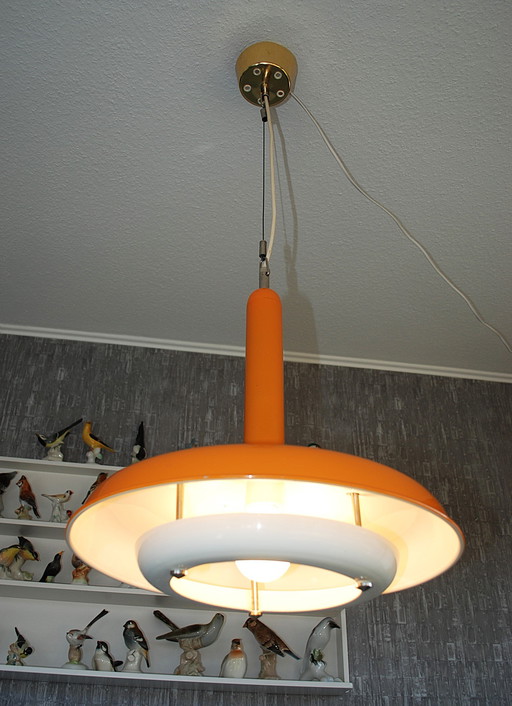Plafonnier en métal du designer Tibor Nádai