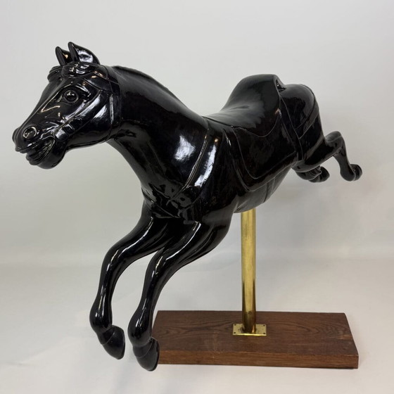 Cheval de carrousel – Sculptures, Bois, Laiton (photo 9 of 18)