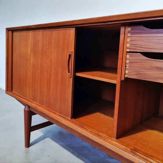 Image 1 of X-Large teak sideboard by Omer Lefevre, Belgium 1960
