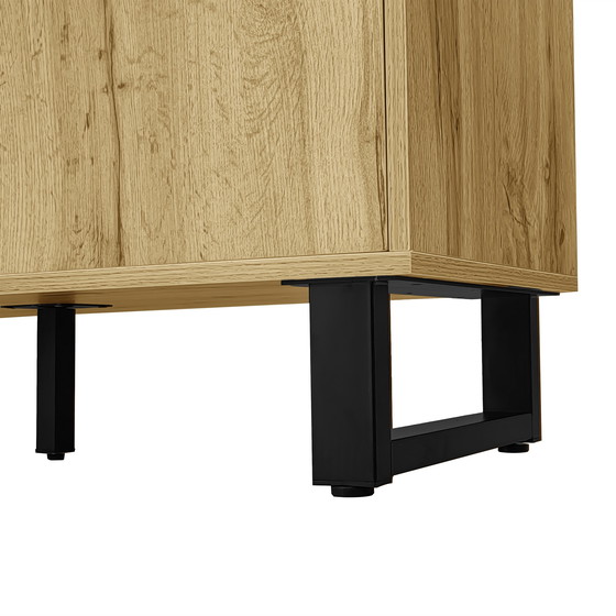 Image 1 of Urban Meuble buffetkast met 2 deuren en 3 laden in hout look 150*38*77cm