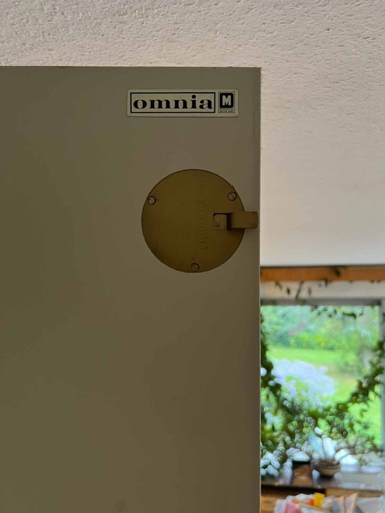 Image 1 of Large Ernest Hilker “OMNIA” modular wall shelf Omnia” modular wall shelf designed by Ernst Hilker, Germany, circa 1960. 