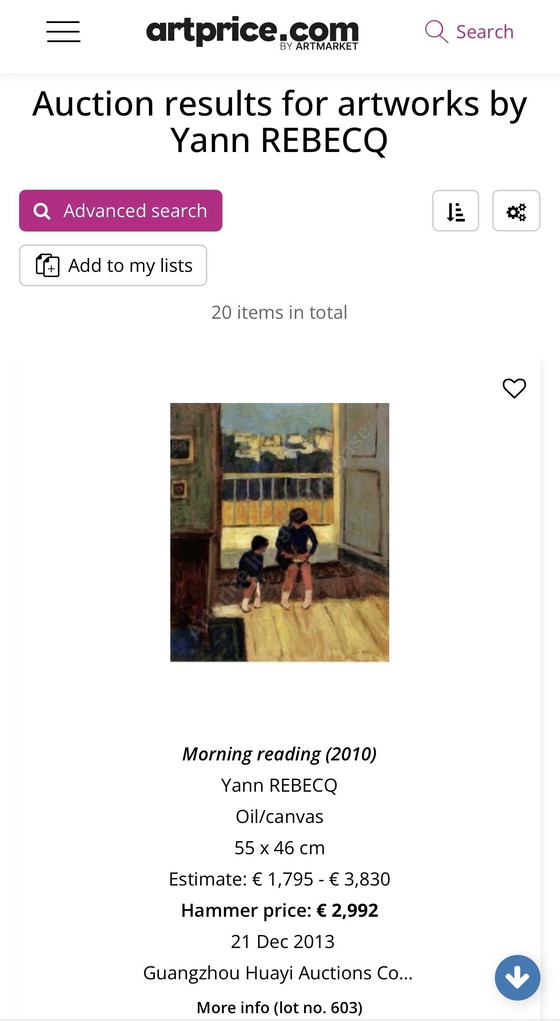 Image 1 of Yann Rebecq (né en 1955) - Mas sur la route de Servières, à St-Rémy de Provence, huile sur toile