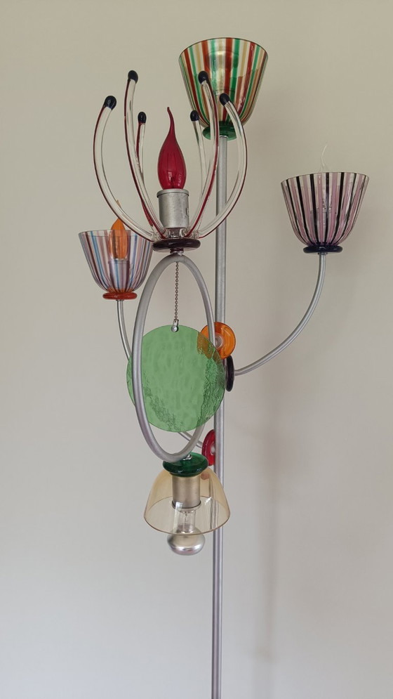 Image 1 of Lámpara de pie de cristal italiana de Andrea Anastasio