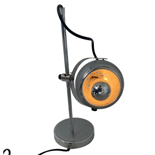 Leitmotiv lamp with eyeball shade - gray chrome
