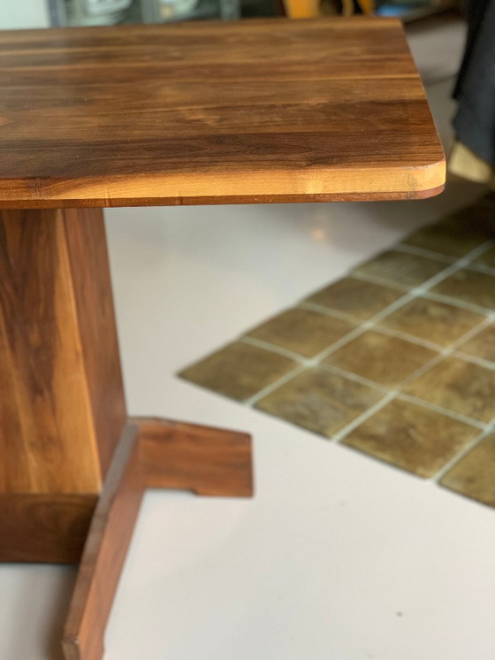 Image 1 of Notenhouten tafel Piet Hein Eek stijl