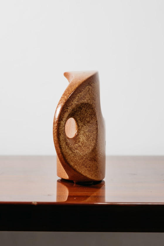 Image 1 of Bertoncello 977 Roberto Rigon 1970s Art Enamelled Ceramic Vase